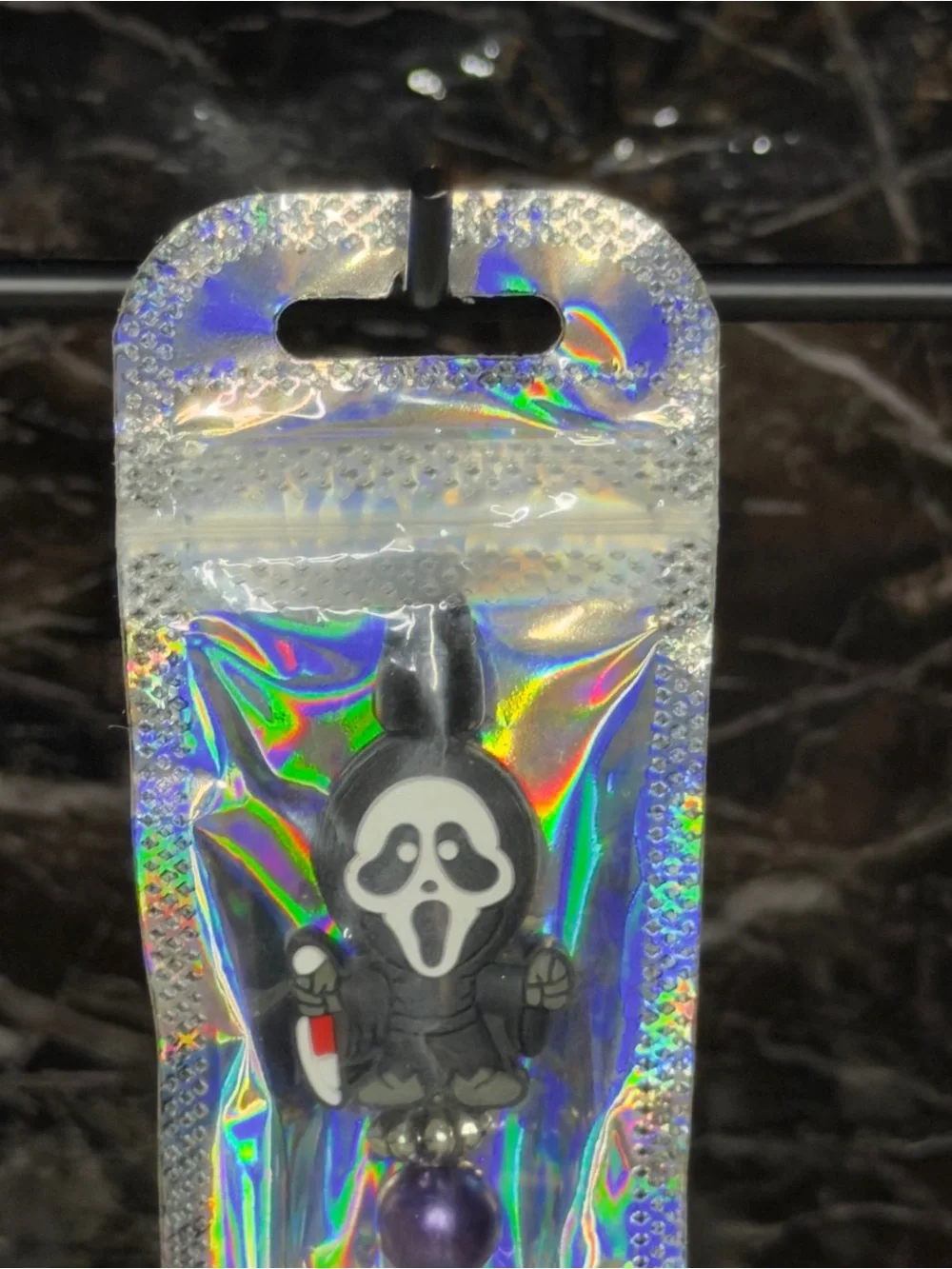 Scream Focal Bead Pen Black & Blue Ink